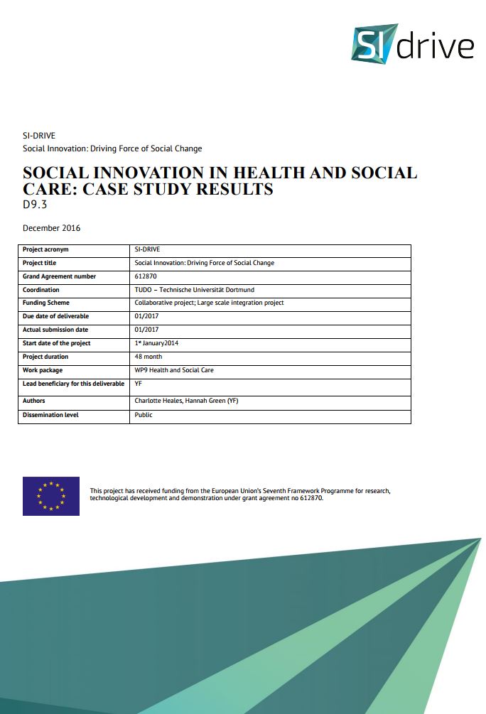 health and social care case study template